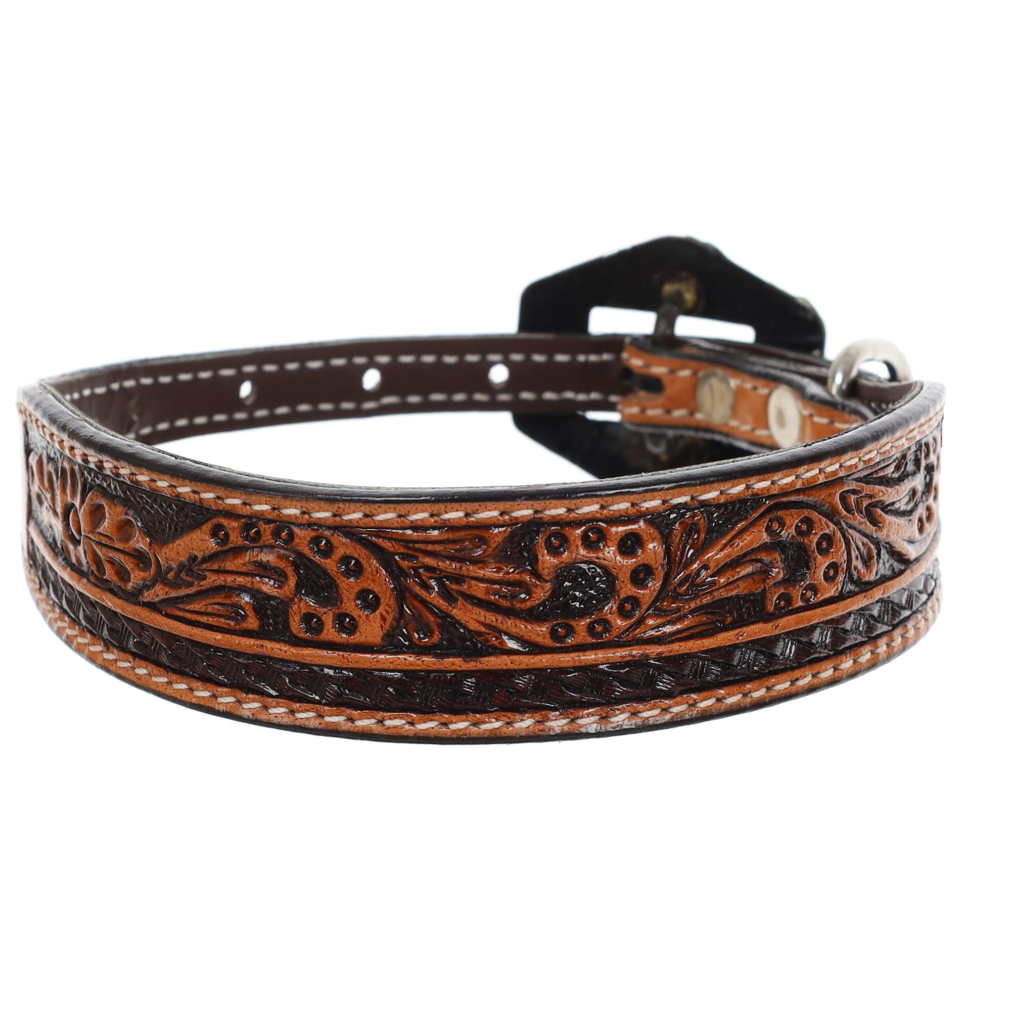 Omnipet paisley leather dog collar best sale