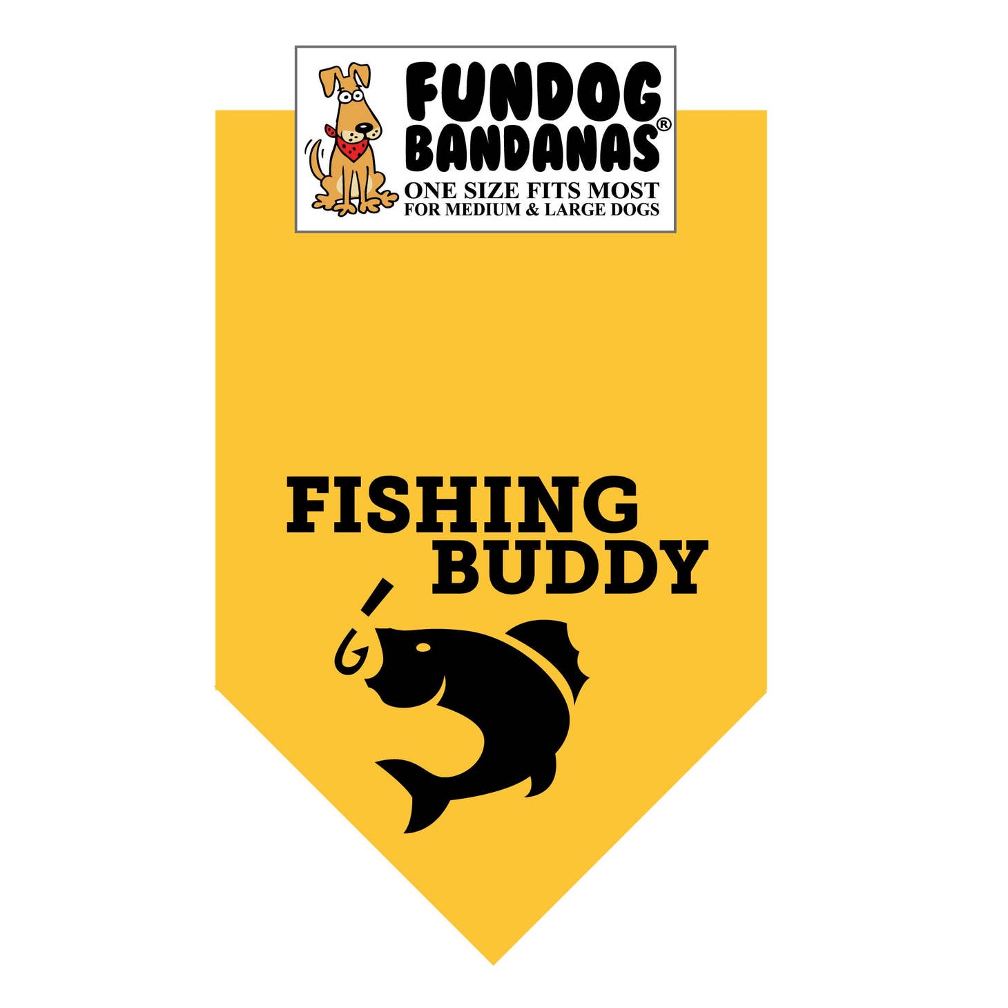 Fishing Buddy Bandana - Assorted Colors-Made in USA